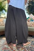 Sandbar Linen Blend Bloom Barrel Pant Chocolate